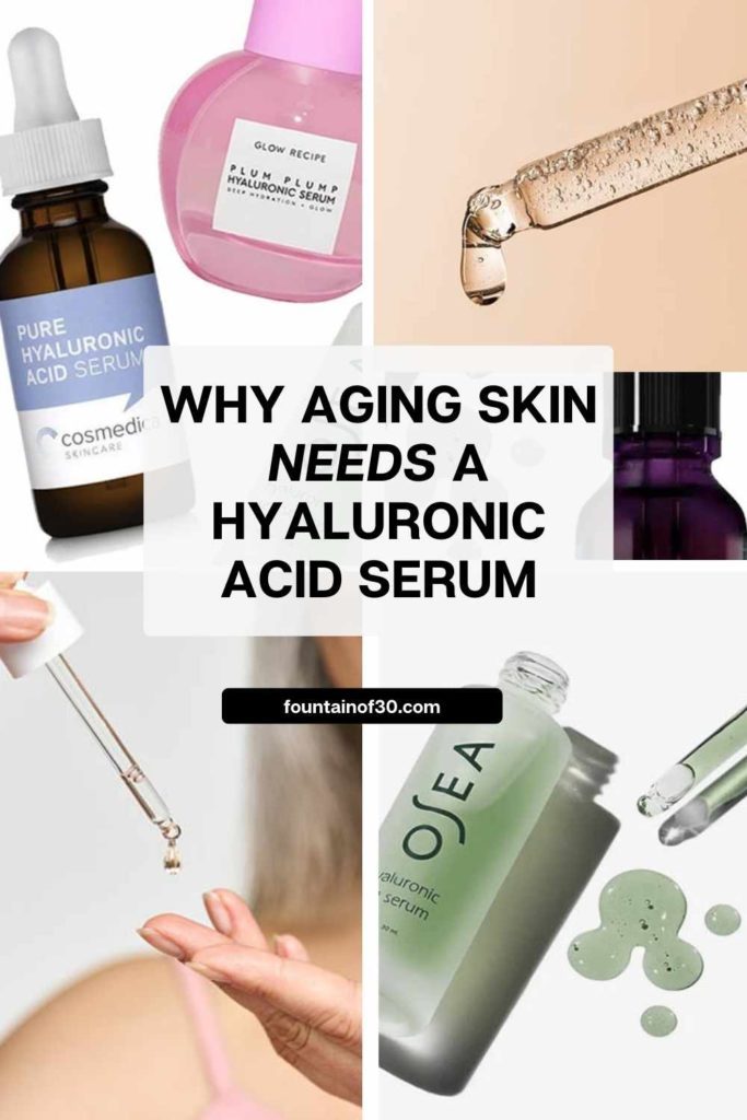 Discover why hyaluronic acid is a MUST if your skin feels dry, dull or mature — this lightweight serum locks in moisture, plumps fine lines and restores elasticity. #skincare #antiaging #hyaluronicacid #moisturizer #matureskin