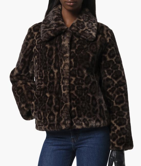 Leopard Patter Faux Fur Coat fashion trends