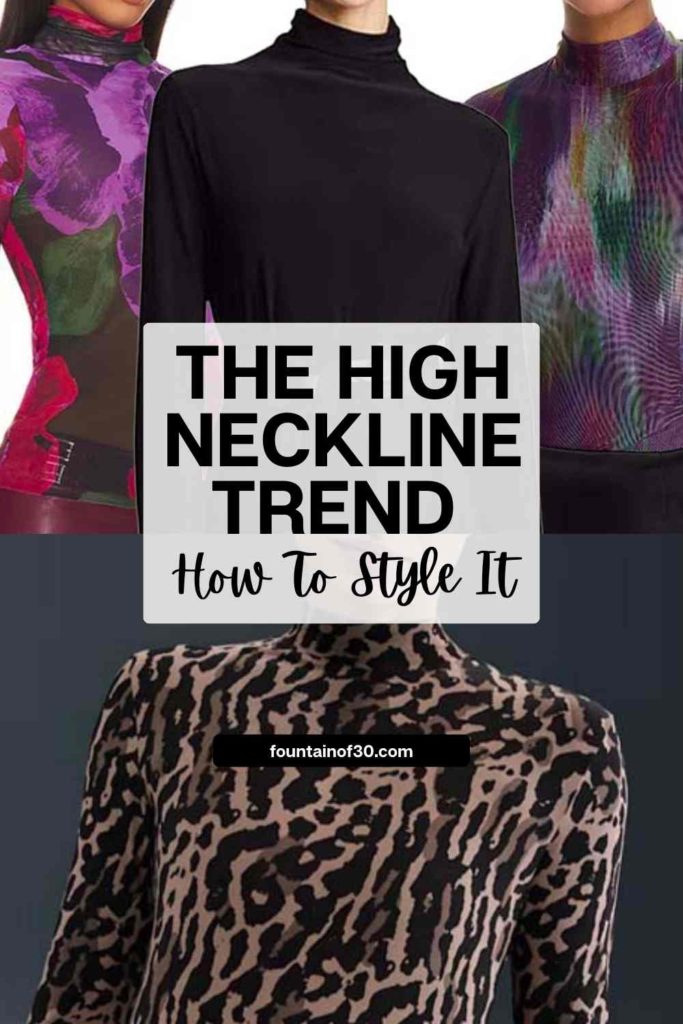 High necklines are a major trend for Winter from sleek turtlenecks to statement mocknecks and chic midi dresses. Discover stylish, flattering ways to wear this timeless trend. #WinterFashion #StyleOver50 #TurtleneckStyle #Mockneck #FashionTrends