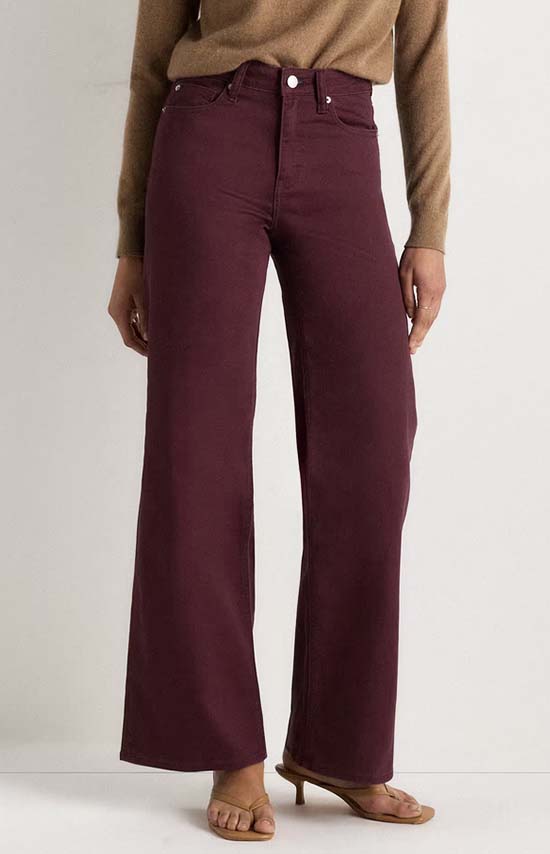 Quince Bella Stretch Wide Leg Jeans