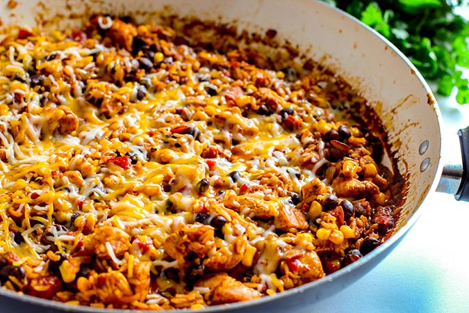 Sprinkle shredded cheese over the top