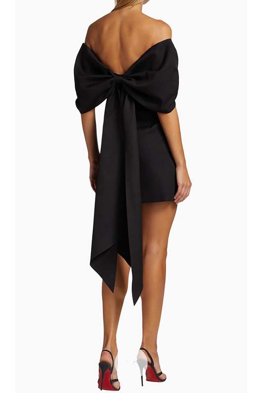 Elliatt Disco Hour Calypso Bow Minidress, $199