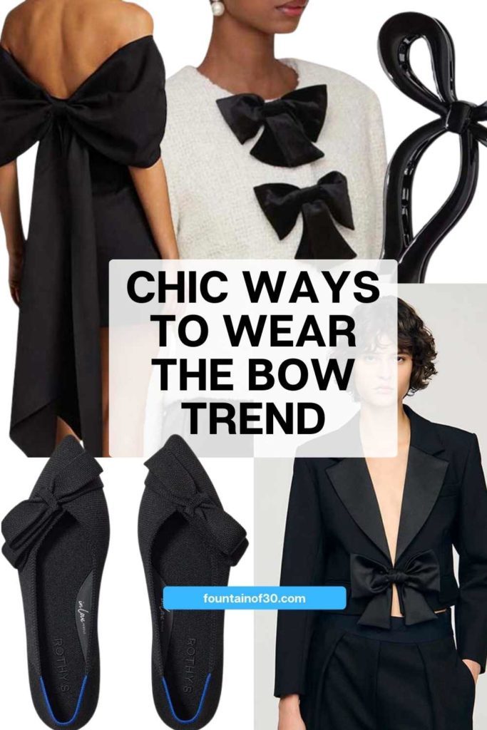 The bow trend is back—but it doesn’t have to feel juvenile. Here are chic ways to wear bows. #BowTrend #Over50Style #FeminineFashion #fashiontrends