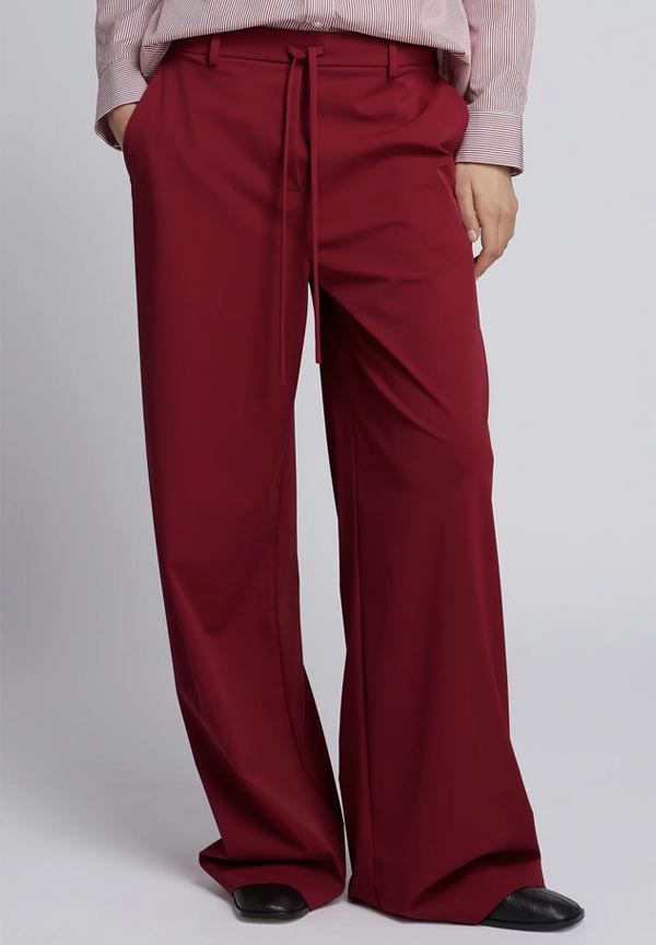 MM by Max Mara Agoraio Tie Waist Wide Leg Pants