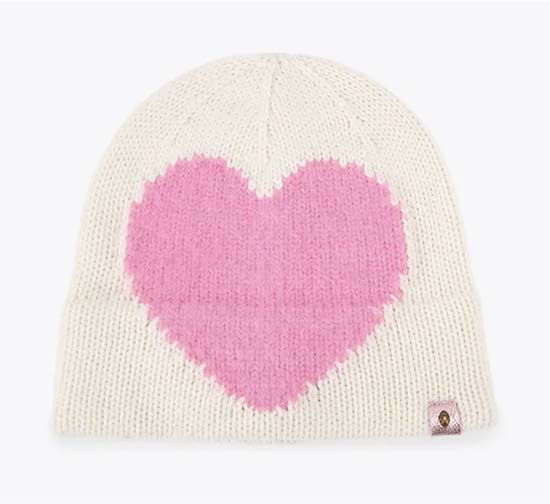 Kurt Gieger Intasia pink Heart Beanie