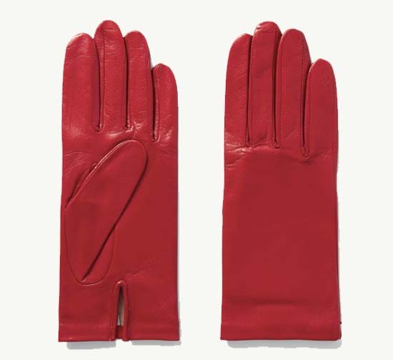 red Leather Gloves