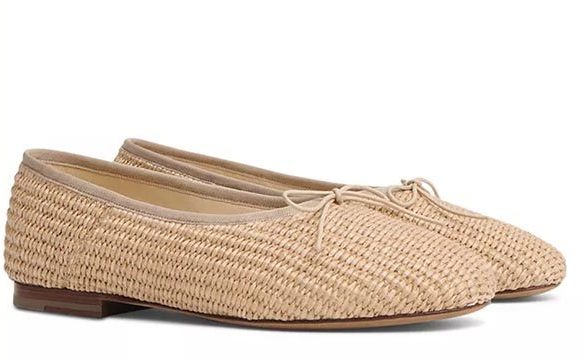 Raffia Ballerina Flats fountainof30