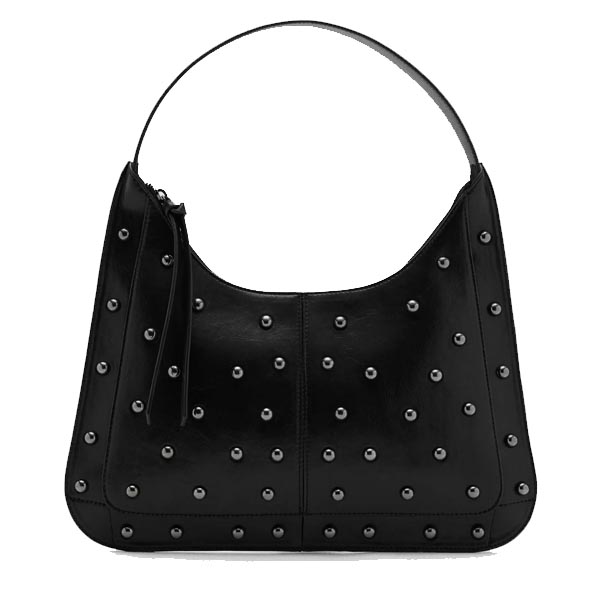Mango Teen Stud Faux Leather Shoulder Bag