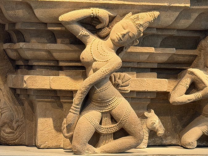 Apsara dancer in the Cham Museum in Da Nang
