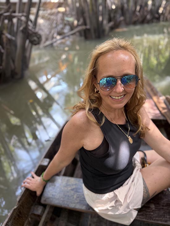 Canoeing on the Mekong River