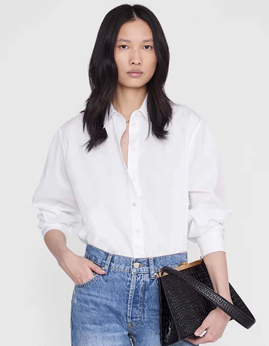 Anine Bing Essie white shirt fountainof30