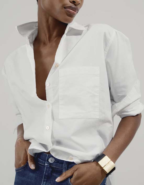 AYR The Deep End classic white shirt fountainof30