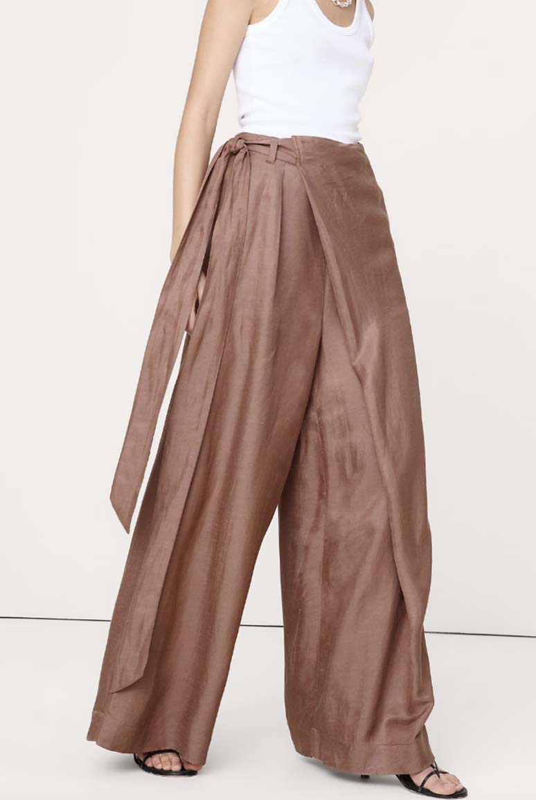 Banana Republic Viscose-Linen Palazzo Pant