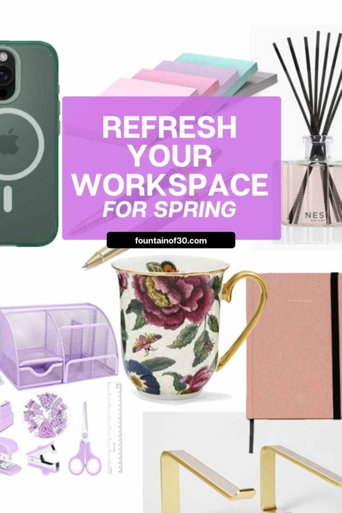 Refresh your workspace for spring with pretty desk accessories, pastel office supplies, and chic organizers. 