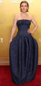 Rhea Seehorn in strapless Louis Vuitton gown 2026 actors awards fountainof30