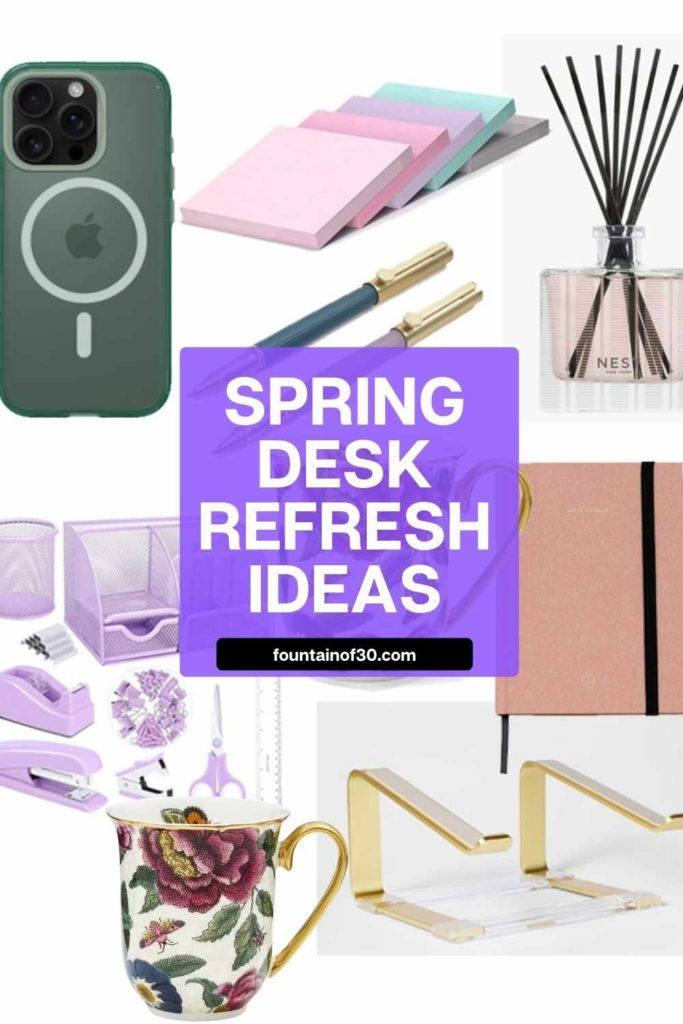 Give your office a spring refresh! These simple desk decor ideas make working from home feel fresh, cheerful, and organized. 