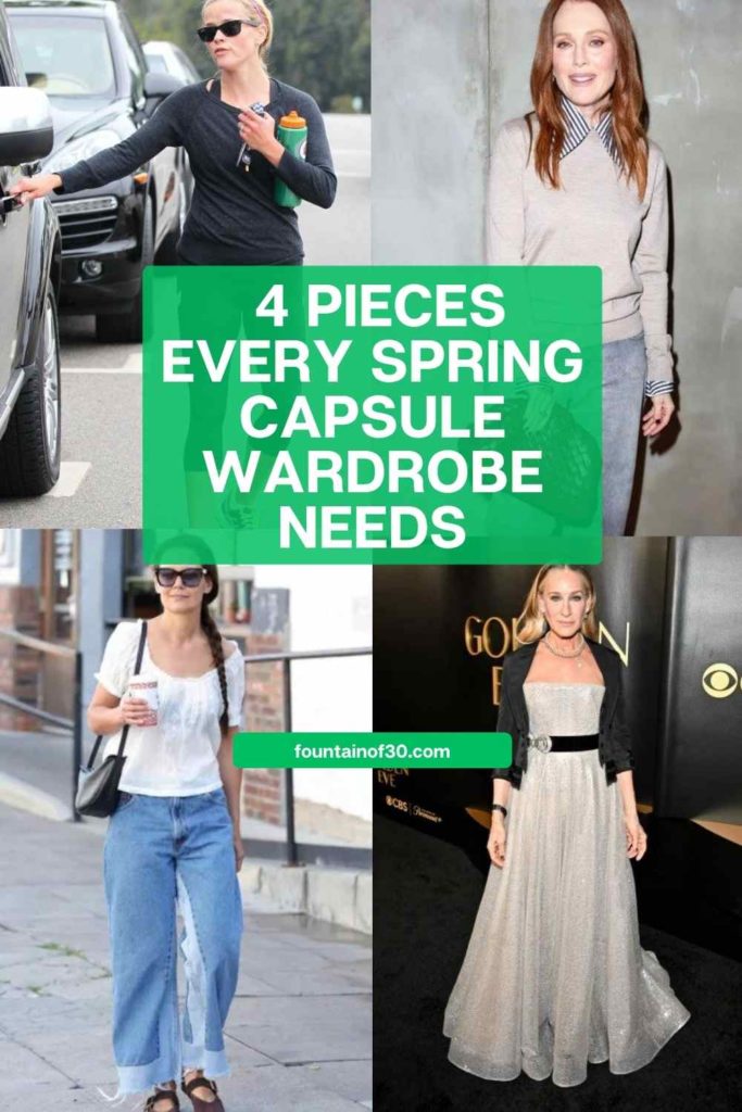 Build a modern capsule wardrobe with these key pieces inspired by Reese Witherspoon, Julianne Moore, and more.