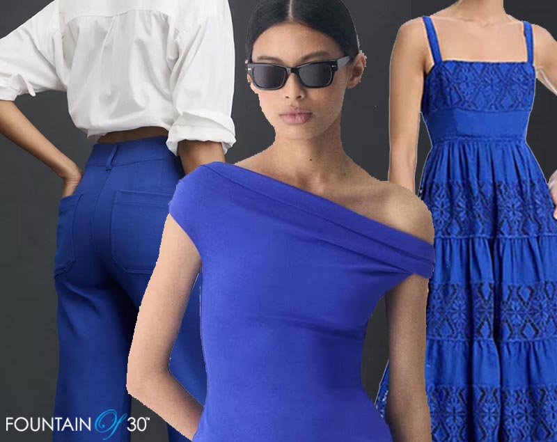 cobalt blue sporing fashion trend fountainof30