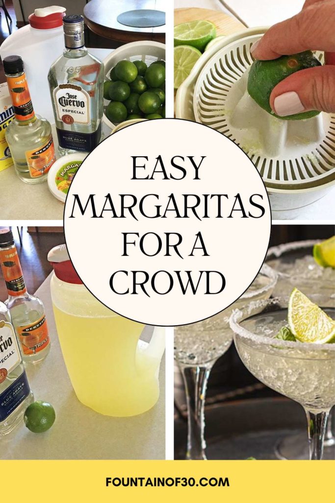Hosting a party? These margaritas for a crowd are fresh, delicious, and so easy to make ahead. No bartending required—just pour and serve! Perfect for Cinco de Mayo, summer entertaining, and backyard parties.