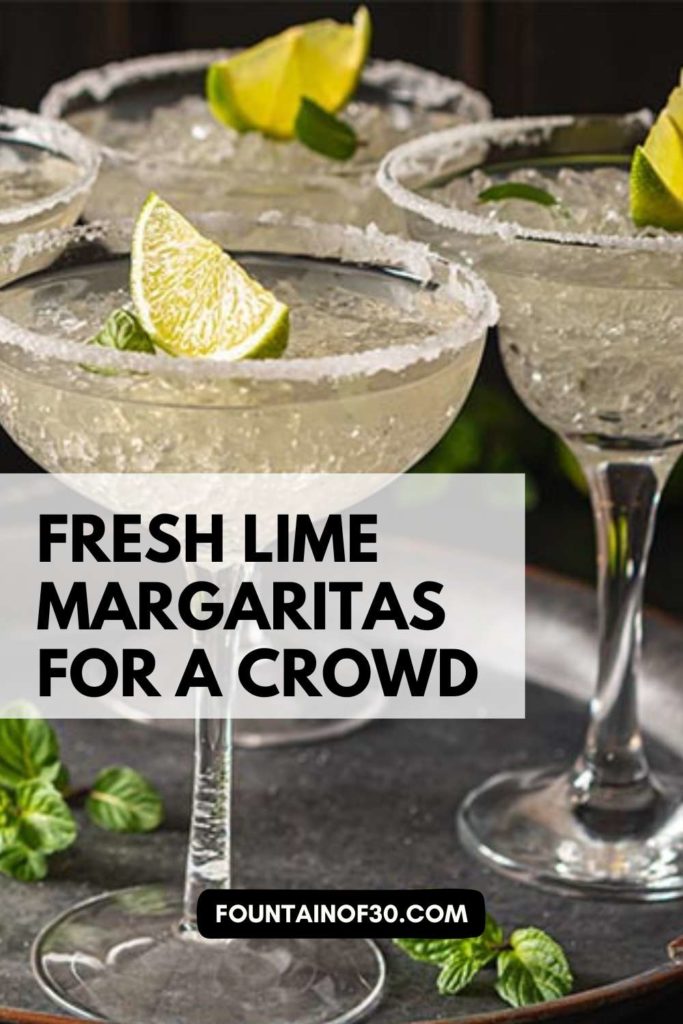 Ditch the store-bought mix! These fresh lime margaritas are bright, perfectly balanced, and ideal for serving a crowd. Great for Cinco de Mayo or any festive gathering.