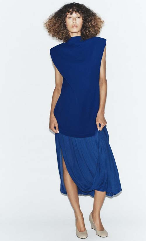 modern cobalt blue dress for spring 2026