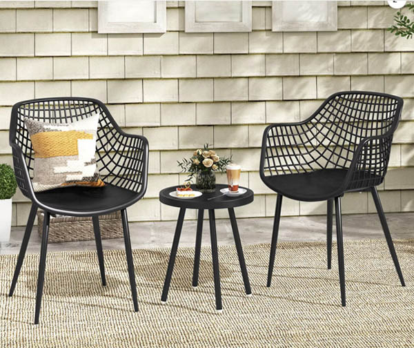 bistro chairs and table outdoor patio fountainof30
