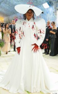 white Robert Wun gown met gala 20265