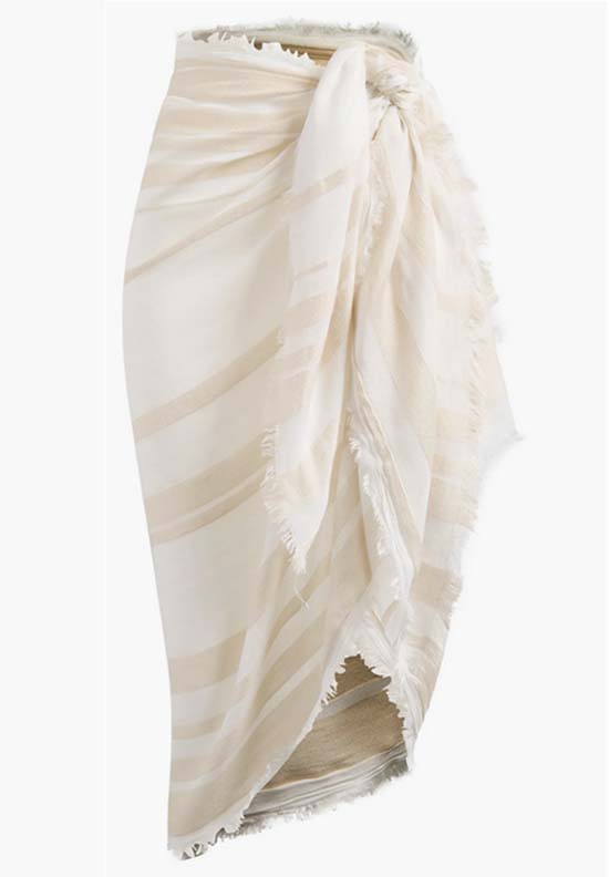 Sheer Stripe Pareo Wrap fountainof30