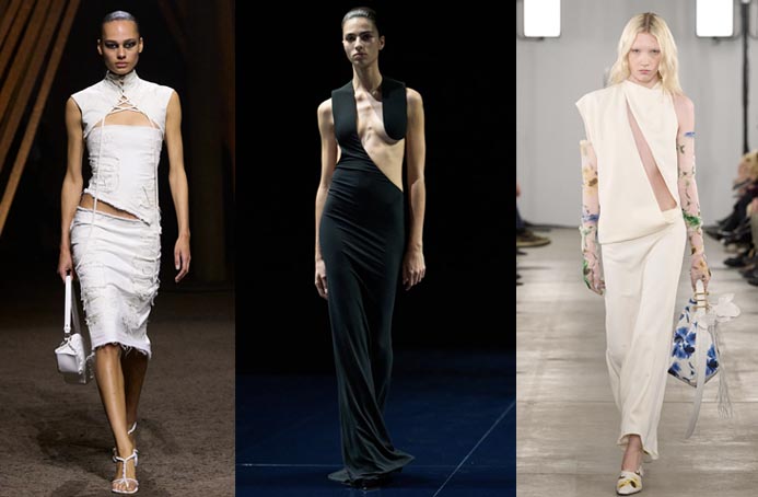 major Cutouts in Precarious Places Seen at: McQueen, Tom Ford, Sportmax