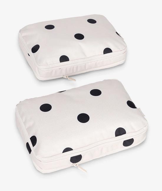 how to pack Compression Packing Cubes in Polka Dot fountainof30