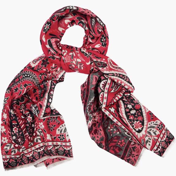 Paisley Print Bandana Scarf shawl fountainof30
