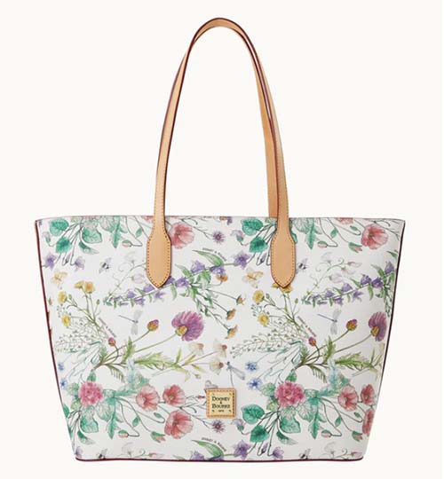 botanical print tote fountainof39