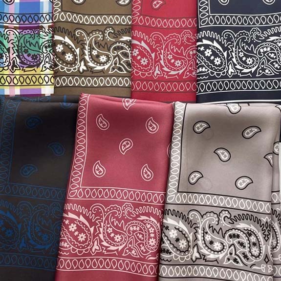 colorful Silk Bandana Scarves fountainof30