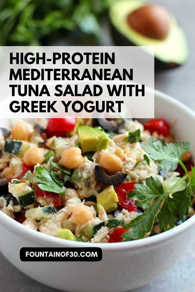 High-Protein Mediterranean Tuna Salad with Greek Yogurt