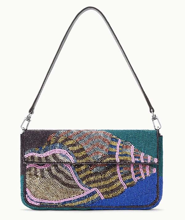 Statement beaded Conch Shell handbag fountainof30