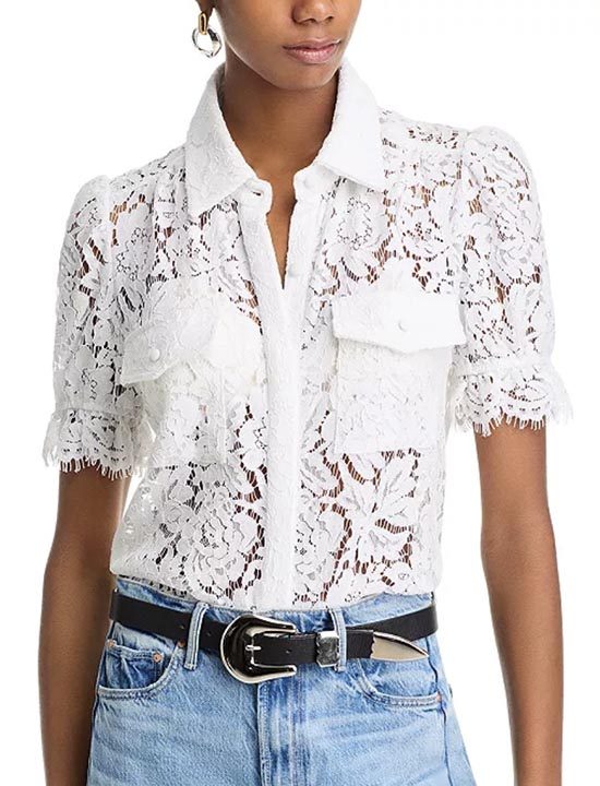 white Lace Shirt fountainof30
