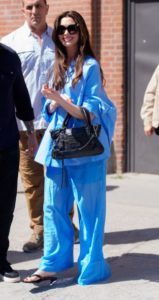 Anne Hathaway pajama fashion trend fountainof30