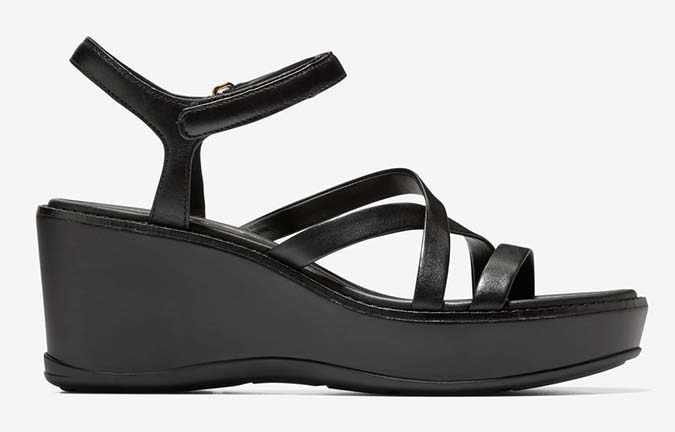 stappy sandals black wedge for summer fountainof30
