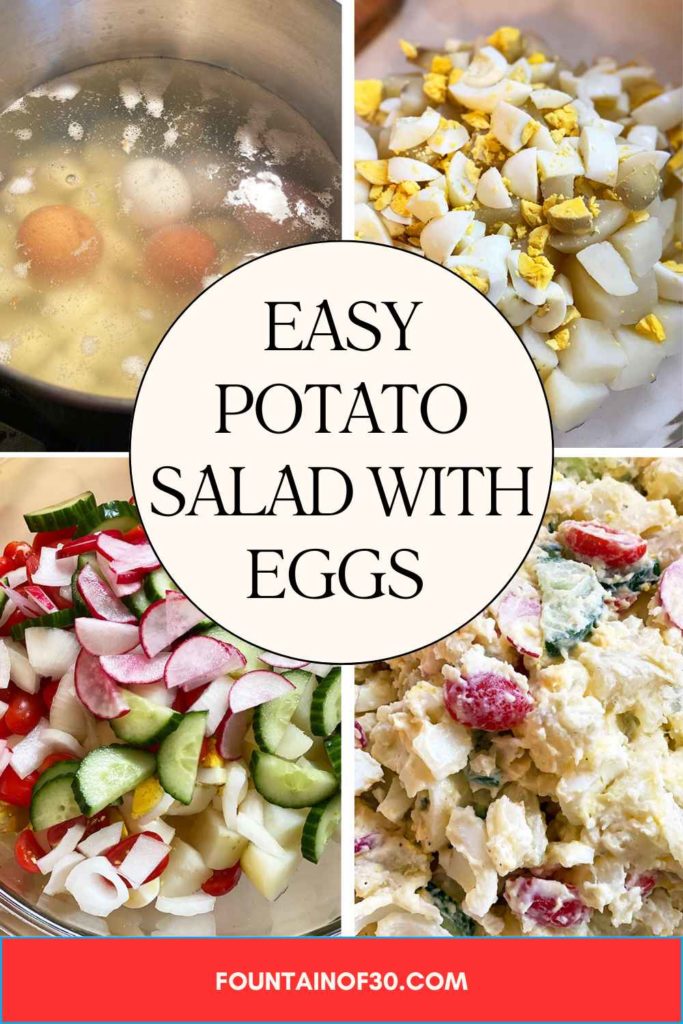 Easy Potato Salad With Eggs recipe fountainof30