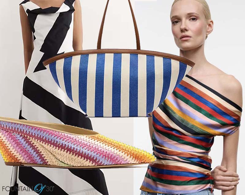 stripes trends women over 50 fountainof30