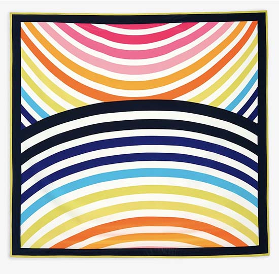 Trina Turk Circle stripe Scarf how to wear fountainof30