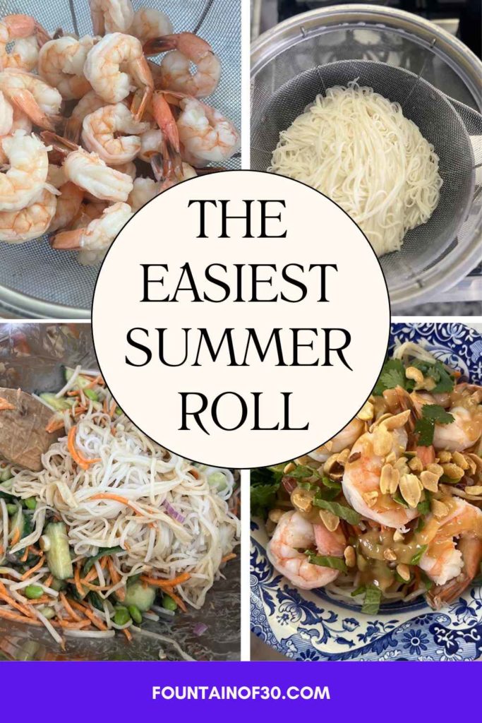 An Easy Summer Dinner: Shrimp Summer Roll Bowl fountainof30