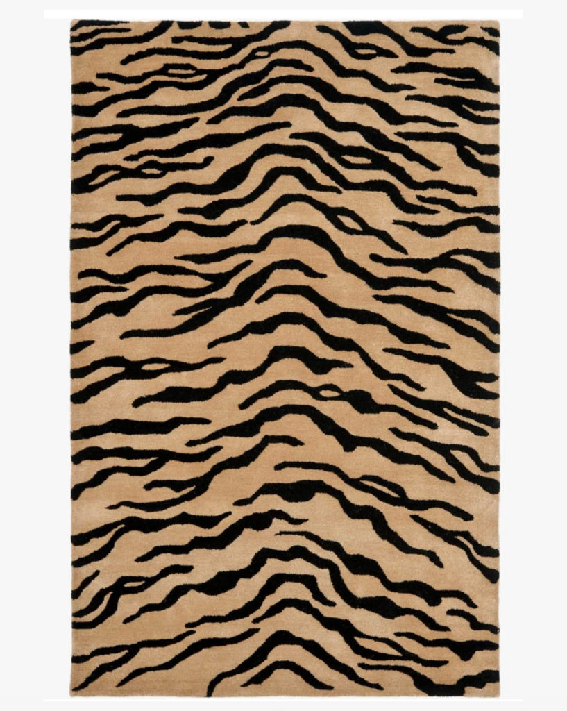 Tiger print rug fall 2026 fashion trend for home