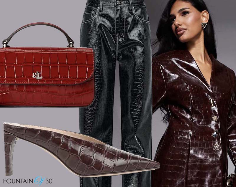 croc-embossed leather fall trend fountainof30