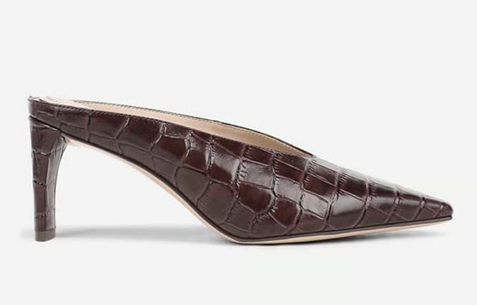 croc-embossed Heeled Mule fountainof30