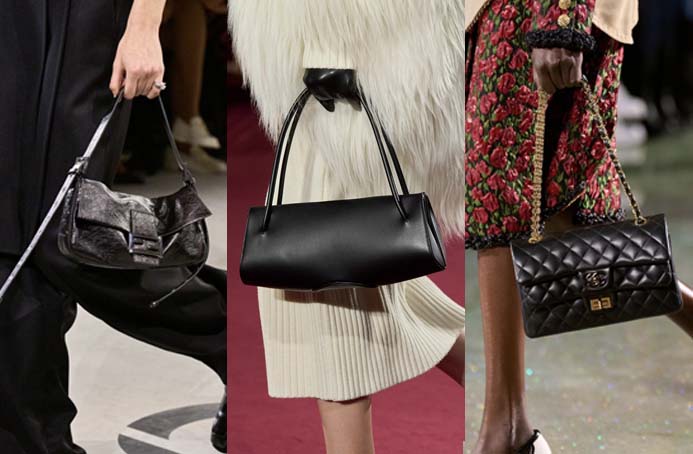 Fendi, Michael Kors, Chanel little black bags trend fall 2026