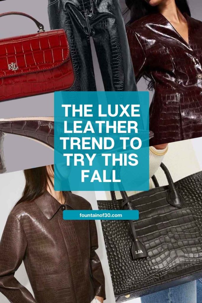 The Luxe Leather Trend To Try This Fall fountainof30