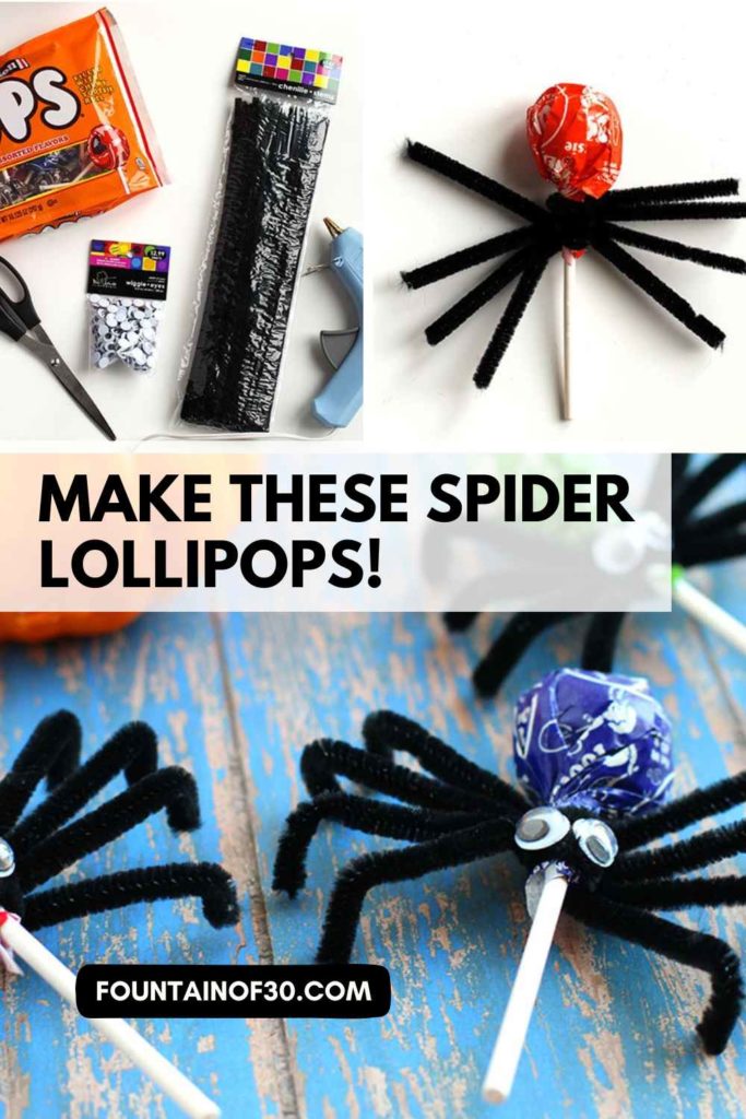 Make These Spider Lollipops fountainof30