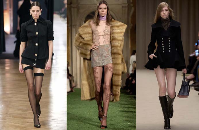 micro mini skirts worst trend fall 2026 Blumarine, Valentino, McQueen