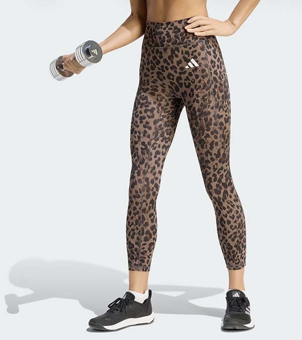 Adidas 3-Stripes Leopard 7/8 Leggings best animal prints fountainof30